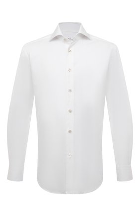 Мужская хлопковая сорочка KITON белого цвета по цене 64200 руб., арт. UCCH0660701 | Фото 1 Мужская хлопковая сорочка KITON белого цвета, арт. UCCH0660701 | Фото 1