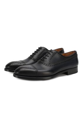 Мужские кожаные оксфорды MAGNANNI темно-синего цвета по цене 22300 руб., арт. 16394/WIND | Фото 1 Мужские кожаные оксфорды MAGNANNI темно-синего цвета, арт. 16394/WIND | Фото 1