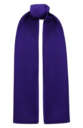 Женский кашемировый шарф RALPH LAUREN фиолетового цвета, арт. 434563521 | Фото 1 (Материал: Шерсть, Кашемир, Текстиль)