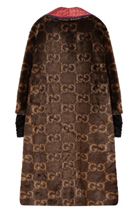 Детская пальто GUCCI коричневого цвета по цене 106900 руб., арт. 570972/ZAB8U | Фото 2 Детская пальто GUCCI коричневого цвета, арт. 570972/ZAB8U | Фото 2