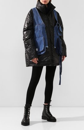 Женский пуховик NATASHA ZINKO черного цвета по цене 136000 руб., арт. FW19DU0406-01/45 | Фото 2 Женский пуховик NATASHA ZINKO черного цвета, арт. FW19DU0406-01/45 | Фото 2