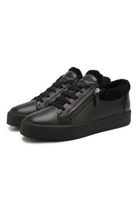 Мужские кожаные кеды addy winter GIUSEPPE ZANOTTI DESIGN черного цвета по цене 49950 руб., арт. RU90067/001 | Фото 1 Мужские кожаные кеды addy winter GIUSEPPE ZANOTTI DESIGN черного цвета, арт. RU90067/001 | Фото 1