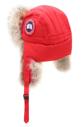 Женский шапка-ушанка CANADA GOOSE красного цвета по цене 27300 руб., арт. 5187L | Фото 2 Женский шапка-ушанка CANADA GOOSE красного цвета, арт. 5187L | Фото 2