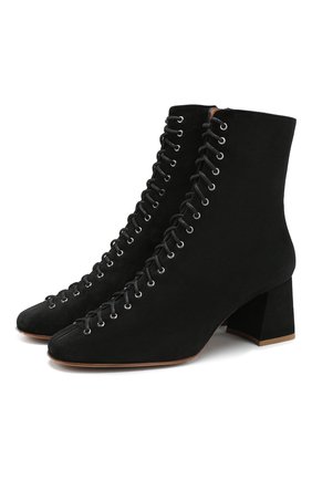 Женские замшевые ботильоны becca BY FAR черного цвета по цене 33650 руб., арт. 16603-04-BBLKS | Фото 1 Женские замшевые ботильоны becca BY FAR черного цвета, арт. 16603-04-BBLKS | Фото 1