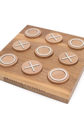 Настольная игра крестики нолики BRUNELLO CUCINELLI коричневого цвета, арт. MLW0GAM714 | Фото 4