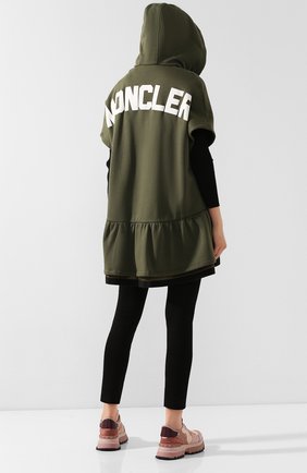 Женский хлопковая толстовка MONCLER хаки цвета по цене 51900 руб., арт. E2-093-84624-50-V8036 | Фото 2 Женский хлопковая толстовка MONCLER хаки цвета, арт. E2-093-84624-50-V8036 | Фото 2