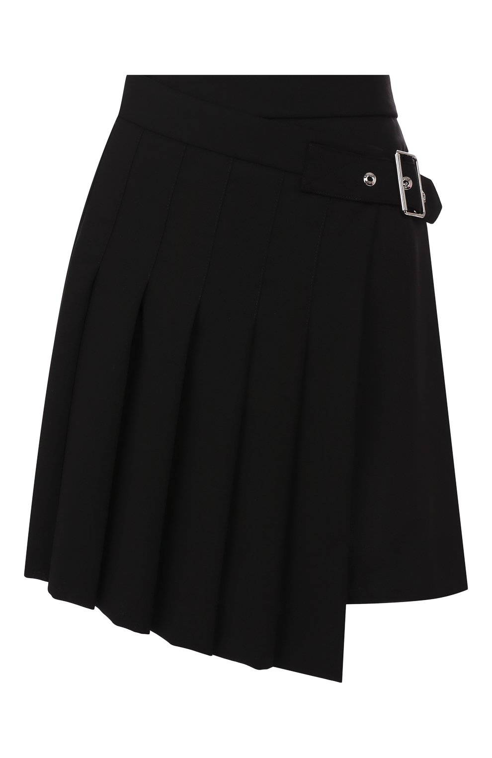 Женская шерстяная юбка MCQ SWALLOW черного цвета, арт. 559425/RNA03 | Фото 1 (Материал внешний: Шерсть; Длина Ж (юбки, платья, шорты): Мини; Женское Кросс-КТ: Юбка-одежда; Материал подклада: Вискоза)