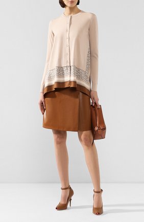 Женский шерстяной кардиган BURBERRY бежевого цвета по цене 63600 руб., арт. 8016921 | Фото 2 Женский шерстяной кардиган BURBERRY бежевого цвета, арт. 8016921 | Фото 2