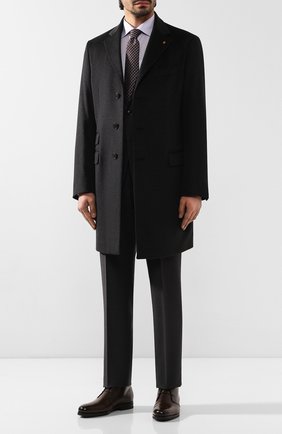 Мужские кожаные ботинки SANTONI темно-коричневого цвета по цене 75250 руб., арт. MCAZ16775SI5YSKTT50 | Фото 2 Мужские кожаные ботинки SANTONI темно-коричневого цвета, арт. MCAZ16775SI5YSKTT50 | Фото 2