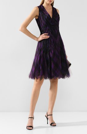 Женское шелковое платье RALPH LAUREN фиолетового цвета по цене 628000 руб., арт. 290773528 | Фото 2 Женское шелковое платье RALPH LAUREN фиолетового цвета, арт. 290773528 | Фото 2 (Материал внешний: Шелк; Рукава: Короткие, Без рукавов; Длина Ж (юбки, платья, шорты): До колена; Материал подклада: Шелк; Случай: Вечерний; Стили: Кэжуэл; Женское Кросс-КТ: Платье-одежда)