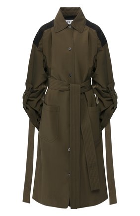 Женский плащ LOEWE хаки цвета по цене 183500 руб., арт. D2291001PA | Фото 1 Женский плащ LOEWE хаки цвета, арт. D2291001PA | Фото 1