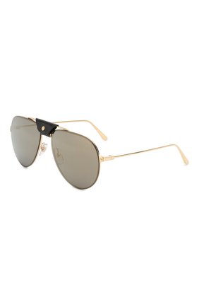Мужские солнцезащитные очки CARTIER золотого цвета по цене 56550 руб., арт. CT0166 007 | Фото 1 Мужские солнцезащитные очки CARTIER золотого цвета, арт. CT0166 007 | Фото 1