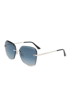 Женские солнцезащитные очки CARTIER синего цвета по цене 60700 руб., арт. CT0147 003 | Фото 1 Женские солнцезащитные очки CARTIER синего цвета, арт. CT0147 003 | Фото 1