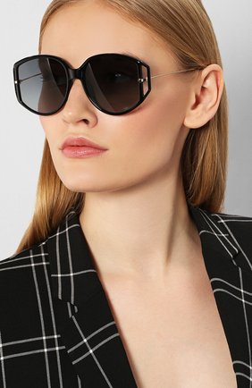Женские солнцезащитные очки DIOR черного цвета по цене 27200 руб., арт. DI0RDIRECTI0N2 807 | Фото 2 Женские солнцезащитные очки DIOR черного цвета, арт. DI0RDIRECTI0N2 807 | Фото 2