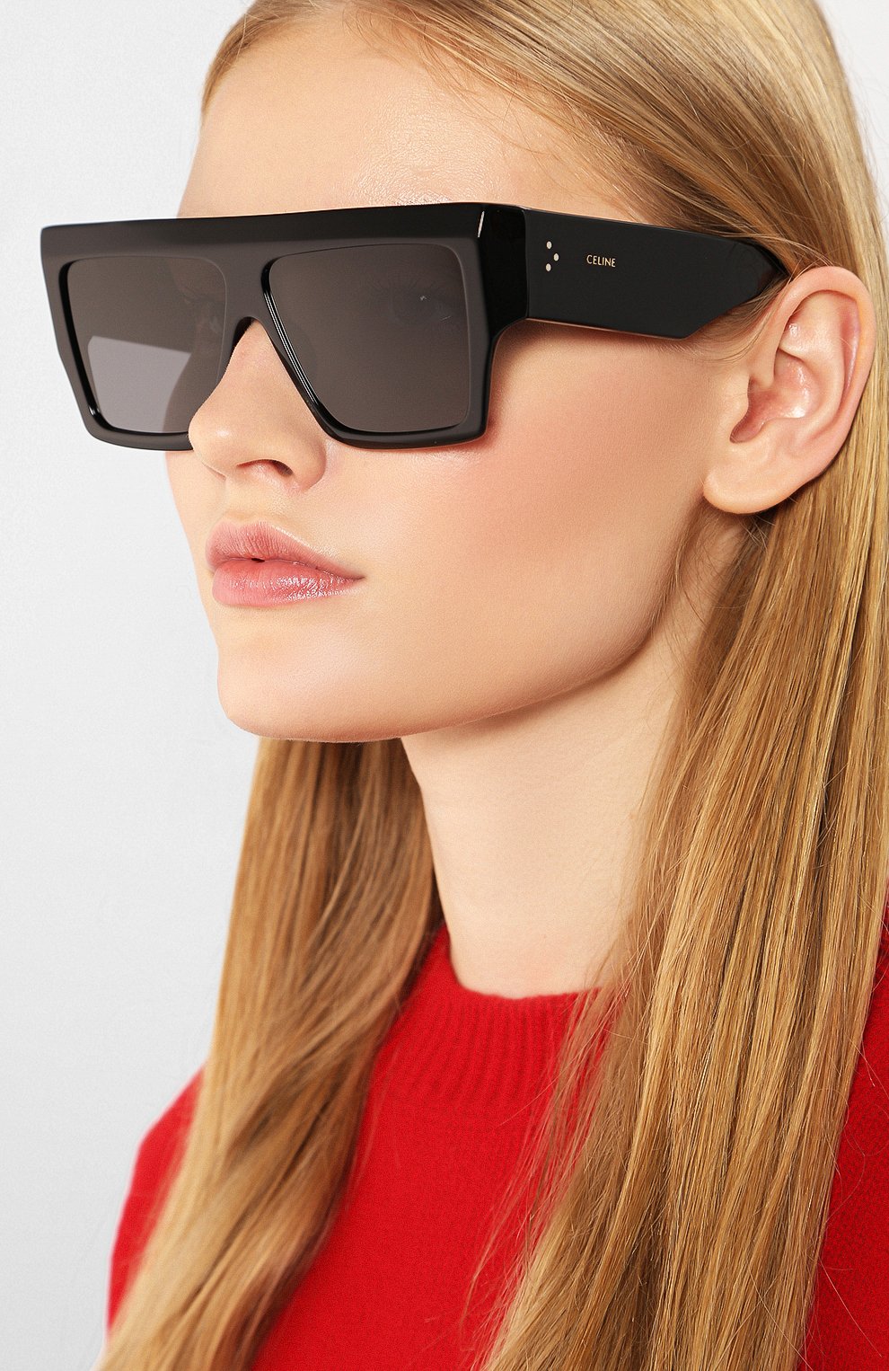 Женские солнцезащитные очки CELINE EYEWEAR черного цвета по цене 26850 руб., арт. CL40092I 01A | Фото 2 Женские солнцезащитные очки CELINE EYEWEAR черного цвета, арт. CL40092I 01A | Фото 2