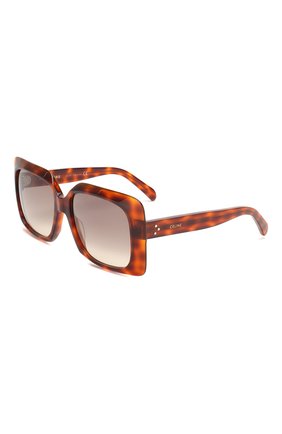 Женские солнцезащитные очки CELINE EYEWEAR коричневого цвета по цене 26850 руб., арт. CL40096I 55F | Фото 1 Женские солнцезащитные очки CELINE EYEWEAR коричневого цвета, арт. CL40096I 55F | Фото 1