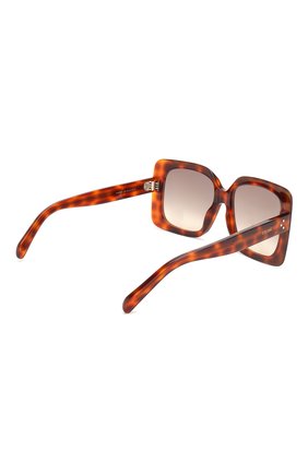 Женские солнцезащитные очки CELINE EYEWEAR коричневого цвета по цене 26850 руб., арт. CL40096I 55F | Фото 4 Женские солнцезащитные очки CELINE EYEWEAR коричневого цвета, арт. CL40096I 55F | Фото 4