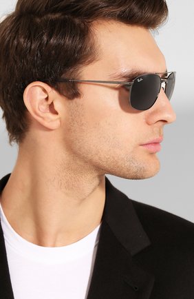 Мужские солнцезащитные очки RAY-BAN темно-серого цвета по цене 11700 руб., арт. 3654-004/87 | Фото 2 Мужские солнцезащитные очки RAY-BAN темно-серого цвета, арт. 3654-004/87 | Фото 2