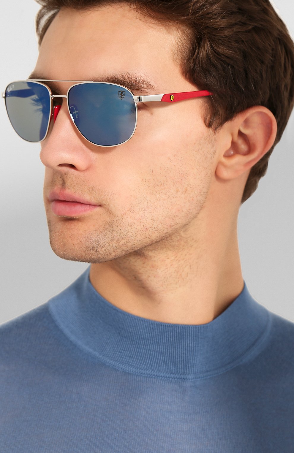 Мужские солнцезащитные очки RAY-BAN серебряного цвета по цене 17500 руб., арт. 3659M-F031H0 | Фото 2 Мужские солнцезащитные очки RAY-BAN серебряного цвета, арт. 3659M-F031H0 | Фото 2