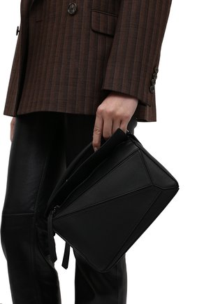 Женская сумка puzzle LOEWE черного цвета по цене 188000 руб., арт. 322.30.S21 | Фото 2 Женская сумка puzzle LOEWE черного цвета, арт. 322.30.S21 | Фото 2