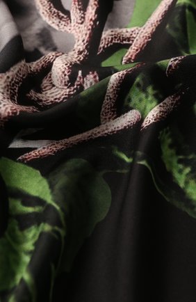 Женский шелковый платок valentino x undercover VALENTINO черного цвета по цене 29750 руб., арт. SW0EI114/ZWB | Фото 2 Женский шелковый платок valentino x undercover VALENTINO черного цвета, арт. SW0EI114/ZWB | Фото 2
