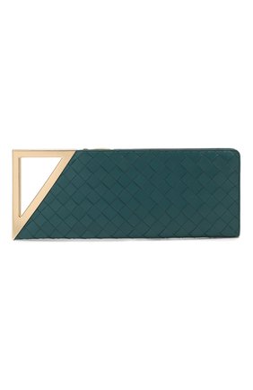 Женский клатч BOTTEGA VENETA бирюзового цвета по цене 97000 руб., арт. 591664/V00BL | Фото 1 Женский клатч BOTTEGA VENETA бирюзового цвета, арт. 591664/V00BL | Фото 1