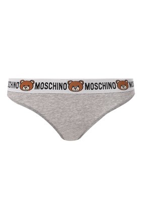 Женские трусы-слипы MOSCHINO UNDERWEAR WOMAN серого цвета по цене 5290 руб., арт. A4715/9003 | Фото 1 Женские трусы-слипы MOSCHINO UNDERWEAR WOMAN серого цвета, арт. A4715/9003 | Фото 1