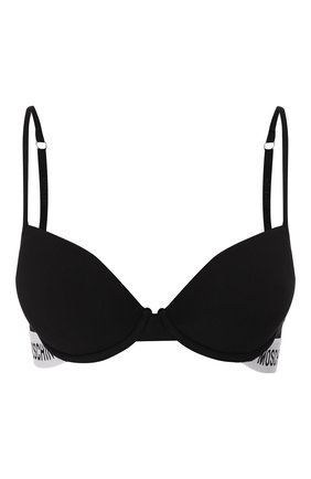 Женский бюстгальтер с чашкой пуш-ап MOSCHINO UNDERWEAR WOMAN черного цвета по цене 8795 руб., арт. A4615/9003 | Фото 1 Женский бюстгальтер с чашкой пуш-ап MOSCHINO UNDERWEAR WOMAN черного цвета, арт. A4615/9003 | Фото 1