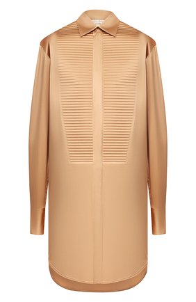 Женская шелковая блузка BOTTEGA VENETA бежевого цвета по цене 114500 руб., арт. 589202/VKFM0 | Фото 1 Женская шелковая блузка BOTTEGA VENETA бежевого цвета, арт. 589202/VKFM0 | Фото 1