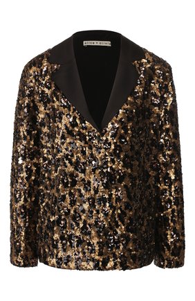 Женский жакет ALICE + OLIVIA золотого цвета по цене 47900 руб., арт. CC909E37026 | Фото 1 Женский жакет ALICE + OLIVIA золотого цвета, арт. CC909E37026 | Фото 1