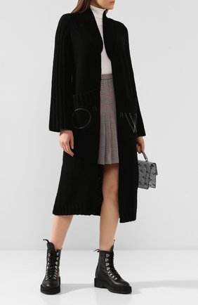 Женский кардиган OFF-WHITE черного цвета по цене 77300 руб., арт. 0WHB009F19F980501000 | Фото 2 Женский кардиган OFF-WHITE черного цвета, арт. 0WHB009F19F980501000 | Фото 2