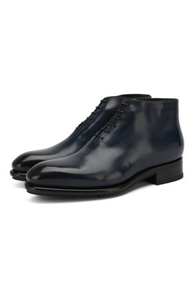 Мужские кожаные ботинки SANTONI синего цвета по цене 138000 руб., арт. MCCR17178ML2YVVDU32 | Фото 1 Мужские кожаные ботинки SANTONI синего цвета, арт. MCCR17178ML2YVVDU32 | Фото 1 (Материал утеплителя: Натуральный мех; Подошва: Плоская; Мужское Кросс-КТ: Ботинки-обувь, зимние ботинки; Материал внешний: Кожа; Длина стельки: 27,6, 28, 28,9, 25,5, 25,9, 26,4, 26,8, 27,2)