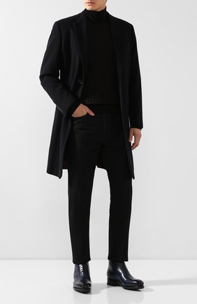Мужские кожаные ботинки SANTONI синего цвета по цене 138000 руб., арт. MCCR17178ML2YVVDU32 | Фото 2 Мужские кожаные ботинки SANTONI синего цвета, арт. MCCR17178ML2YVVDU32 | Фото 2 (Материал утеплителя: Натуральный мех; Подошва: Плоская; Мужское Кросс-КТ: Ботинки-обувь, зимние ботинки; Материал внешний: Кожа; Длина стельки: 27,6, 28, 28,9, 25,5, 25,9, 26,4, 26,8, 27,2)