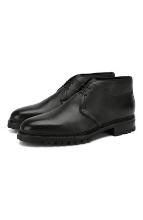 Мужские кожаные ботинки SANTONI черного цвета по цене 153000 руб., арт. MLSH17073CL1YLE1N51 | Фото 1 Мужские кожаные ботинки SANTONI черного цвета, арт. MLSH17073CL1YLE1N51 | Фото 1