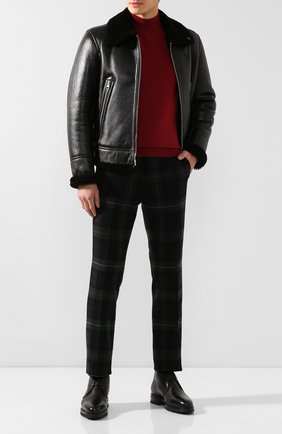 Мужские кожаные ботинки SANTONI черного цвета по цене 193000 руб., арт. MLSH17073CL1YLE1N51 | Фото 2 Мужские кожаные ботинки SANTONI черного цвета, арт. MLSH17073CL1YLE1N51 | Фото 2 (Подошва: Плоская; Материал утеплителя: Натуральный мех; Материал внутренний: Натуральная кожа; Мужское Кросс-КТ: Ботинки-обувь, Дезерты-обувь, зимние ботинки; Материал внешний: Кожа; Длина стельки: 27,6, 28,9, 24,7, 25,1, 25,5, 25,9, 26,4, 26,8, 27,2)