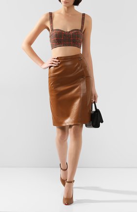 Женская шерстяной топ OSCAR DE LA RENTA бежевого цвета по цене 87200 руб., арт. 19FN744GPW | Фото 2 Женская шерстяной топ OSCAR DE LA RENTA бежевого цвета, арт. 19FN744GPW | Фото 2