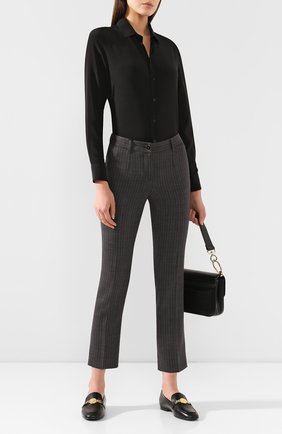 Женские шерстяные брюки DOLCE & GABBANA серого цвета по цене 57700 руб., арт. FTA9TT/FRBCK | Фото 2 Женские шерстяные брюки DOLCE & GABBANA серого цвета, арт. FTA9TT/FRBCK | Фото 2
