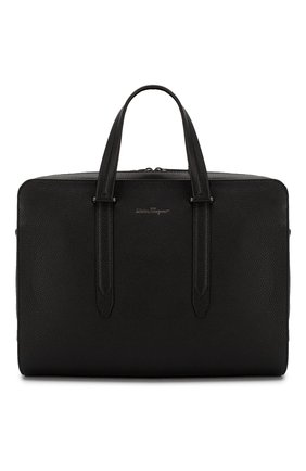 Мужская кожаная сумка для ноутбука SALVATORE FERRAGAMO черного цвета по цене 147920 руб., арт. Z-0670334 | Фото 1 Мужская кожаная сумка для ноутбука SALVATORE FERRAGAMO черного цвета, арт. Z-0670334 | Фото 1