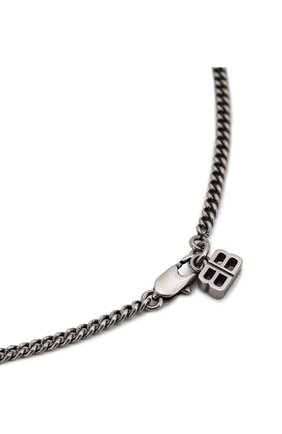 Мужского цепь с кулоном BALENCIAGA серебряного цвета по цене 0 руб., арт. 595035/TZ99I | Фото 3 Мужского цепь с кулоном BALENCIAGA серебряного цвета, арт. 595035/TZ99I | Фото 3 (Материал: Металл)