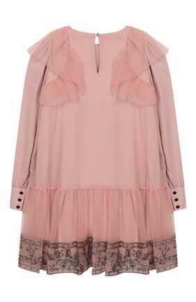 Детское платье ALBERTA FERRETTI JUNIOR розового цвета по цене 42150 руб., арт. 021358 | Фото 2 Детское платье ALBERTA FERRETTI JUNIOR розового цвета, арт. 021358 | Фото 2