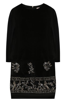 Детское платье ALBERTA FERRETTI JUNIOR черного цвета по цене 44100 руб., арт. 021359 | Фото 1 Детское платье ALBERTA FERRETTI JUNIOR черного цвета, арт. 021359 | Фото 1