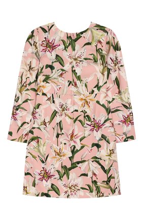 Детское платье из вискозы DOLCE & GABBANA светло-розового цвета по цене 107000 руб., арт. L51DR2/LR121/2-6 | Фото 2 Детское платье из вискозы DOLCE & GABBANA светло-розового цвета, арт. L51DR2/LR121/2-6 | Фото 2