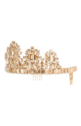 Женский диадема DOLCE & GABBANA золотого цвета по цене 243000 руб., арт. WHL8S3/W1111 | Фото 2 Женский диадема DOLCE & GABBANA золотого цвета, арт. WHL8S3/W1111 | Фото 2