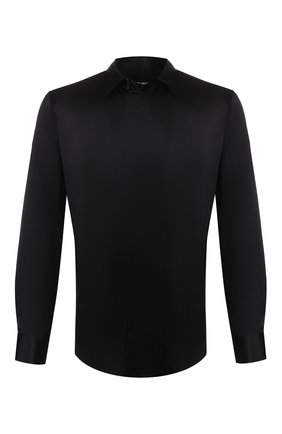 Мужская шелковая рубашка GIORGIO ARMANI черного цвета по цене 87000 руб., арт. 9WGCCZSS/TZ429 | Фото 1 Мужская шелковая рубашка GIORGIO ARMANI черного цвета, арт. 9WGCCZSS/TZ429 | Фото 1