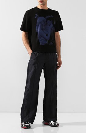 Мужская хлопковая футболка RAF SIMONS черного цвета по цене 36350 руб., арт. 192-122-19001 | Фото 2 Мужская хлопковая футболка RAF SIMONS черного цвета, арт. 192-122-19001 | Фото 2