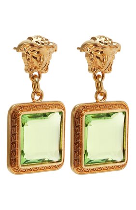 Женские серьги tribute VERSACE зеленого цвета по цене 22450 руб., арт. DG2H060/DJMX | Фото 3 Женские серьги tribute VERSACE зеленого цвета, арт. DG2H060/DJMX | Фото 3