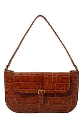 Женская сумка miranda BY FAR коричневого цвета, арт. 19FWMDASTNDMED | Фото 1 (Материал: Натуральная кожа; Сумки-технические: Сумки top-handle; Размер: medium)