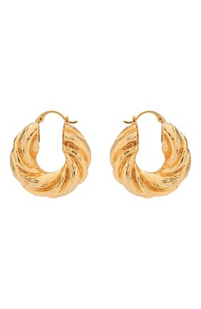 Женские серьги twist hoops REJINA PYO золотого цвета по цене 35500 руб., арт. RP-E007 | Фото 1 Женские серьги twist hoops REJINA PYO золотого цвета, арт. RP-E007 | Фото 1