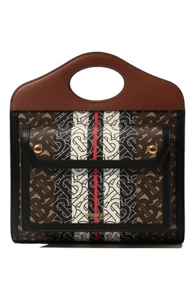 Женская сумка pocket mini BURBERRY коричневого цвета по цене 80200 руб., арт. 8019365 | Фото 1 Женская сумка pocket mini BURBERRY коричневого цвета, арт. 8019365 | Фото 1