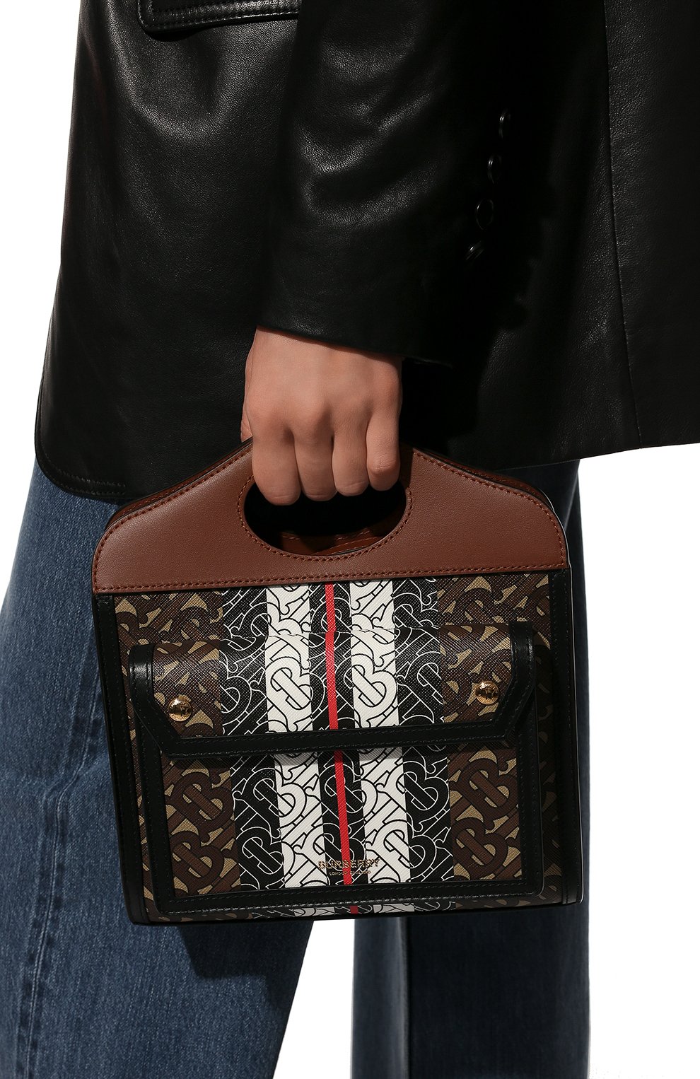Женская сумка pocket mini BURBERRY коричневого цвета по цене 80200 руб., арт. 8019365 | Фото 6 Женская сумка pocket mini BURBERRY коричневого цвета, арт. 8019365 | Фото 6
